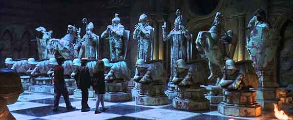 Captura de ajedrez en la pelicual Harry Potter